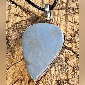 Teardrop Angelite Pendant